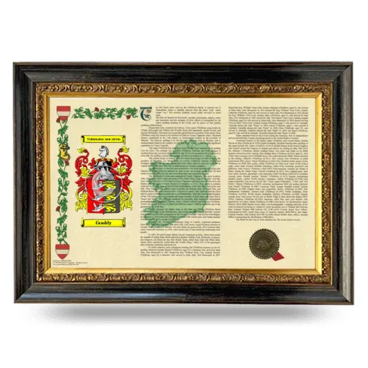 Graddy Armorial Landscape Framed - Heirloom