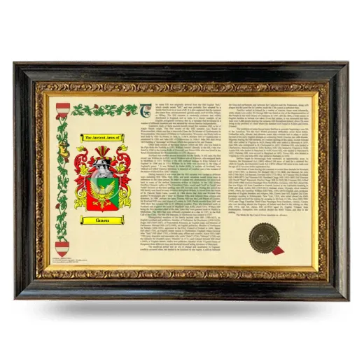 Graen Armorial Landscape Framed - Heirloom