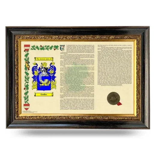 Grafen Armorial Landscape Framed - Heirloom