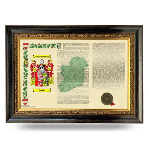 Graidy Armorial Landscape Framed - Heirloom