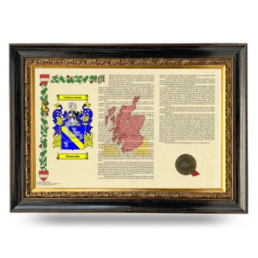 Gramont Armorial Landscape Framed - Heirloom