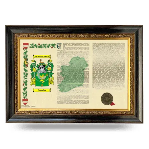 Grandles Armorial Landscape Framed - Heirloom