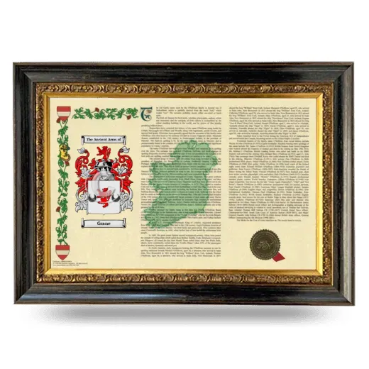Grane Armorial Landscape Framed - Heirloom