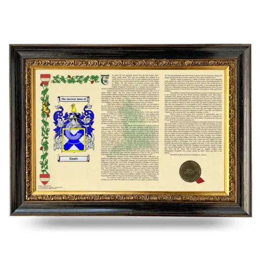 Gratt Armorial Landscape Framed - Heirloom