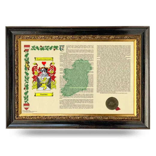 Gratten Armorial Landscape Framed - Heirloom