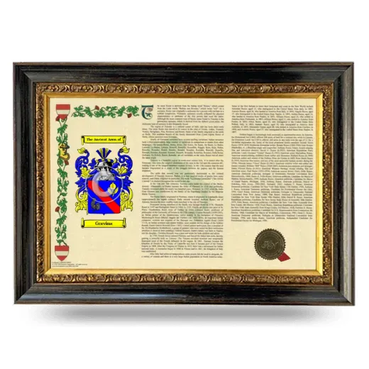 Gravina Armorial Landscape Framed - Heirloom