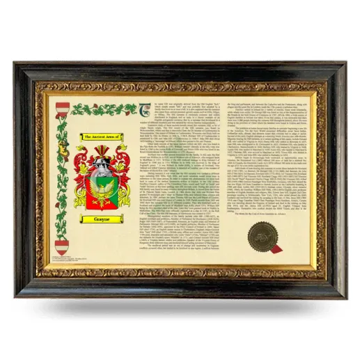 Grayne Armorial Landscape Framed - Heirloom