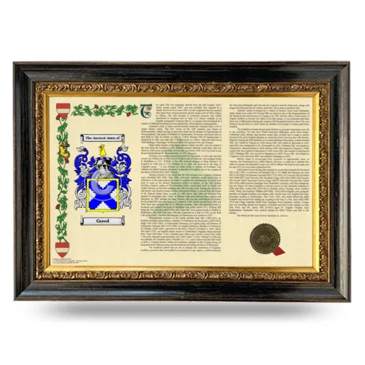 Greed Armorial Landscape Framed - Heirloom