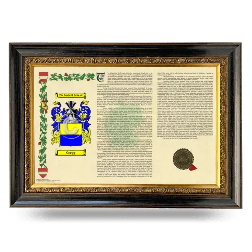 Gregg Armorial Landscape Framed - Heirloom
