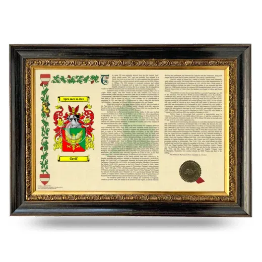 Greif Armorial Landscape Framed - Heirloom