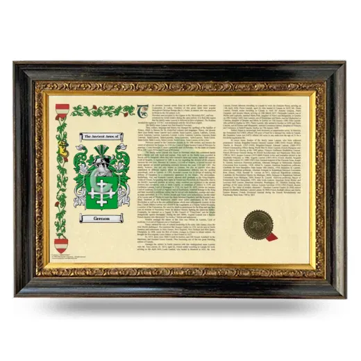 Grenon Armorial Landscape Framed - Heirloom