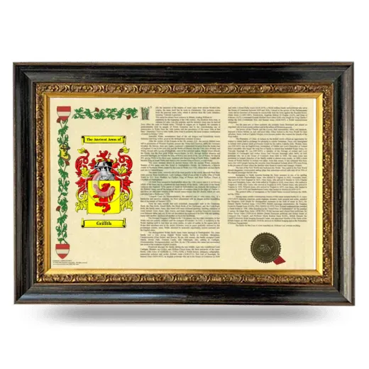 Griffth Armorial Landscape Framed - Heirloom