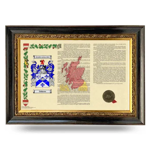 Grimon Armorial Landscape Framed - Heirloom