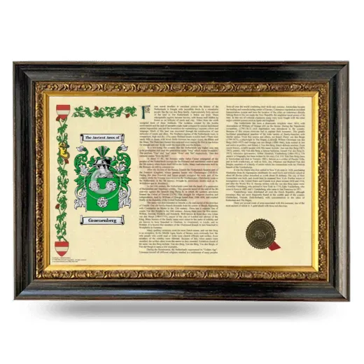 Groenenberg Armorial Landscape Framed - Heirloom