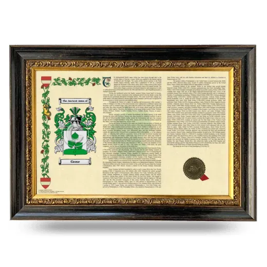 Grose Armorial Landscape Framed - Heirloom