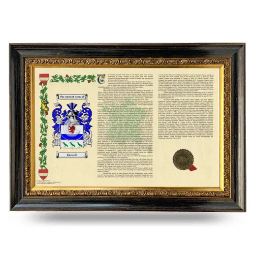 Groult Armorial Landscape Framed - Heirloom