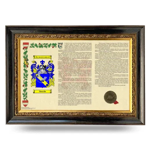 Guarda Armorial Landscape Framed - Heirloom