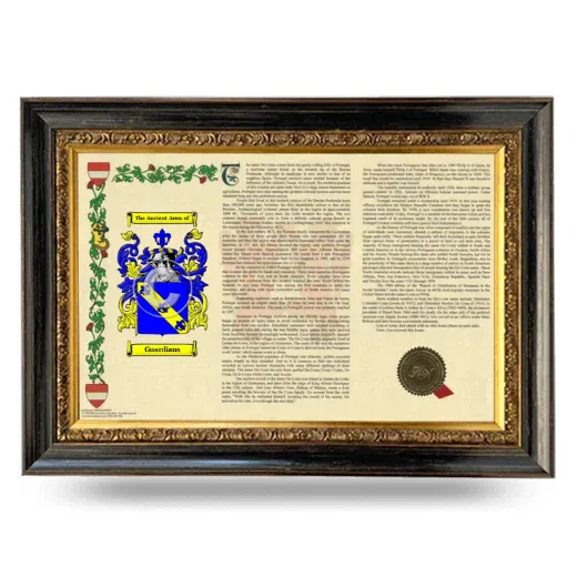 Guardians Armorial Landscape Framed - Heirloom