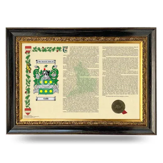 Gubb Armorial Landscape Framed - Heirloom