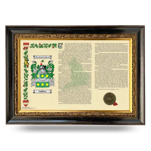 Gubbins Armorial Landscape Framed - Heirloom