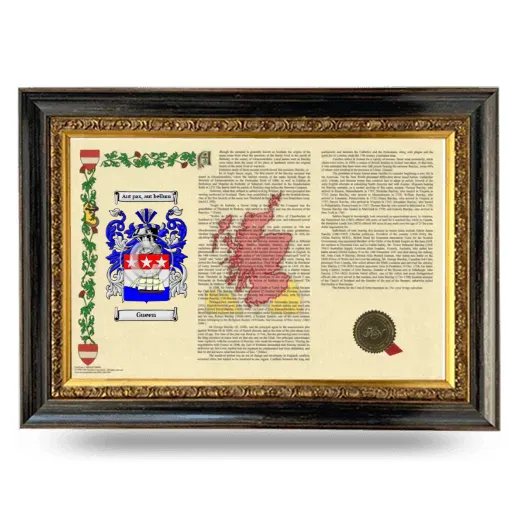 Gueen Armorial Landscape Framed - Heirloom