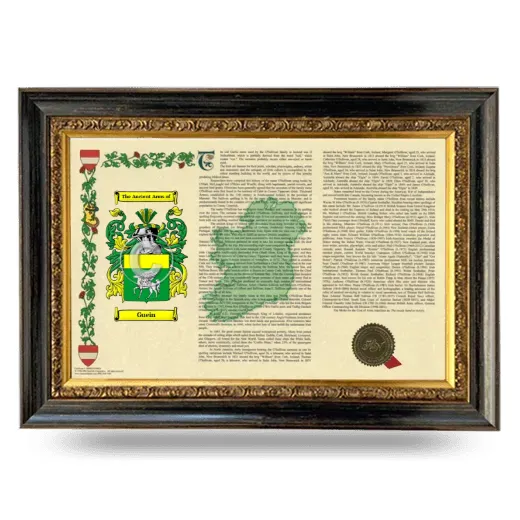 Guein Armorial Landscape Framed - Heirloom