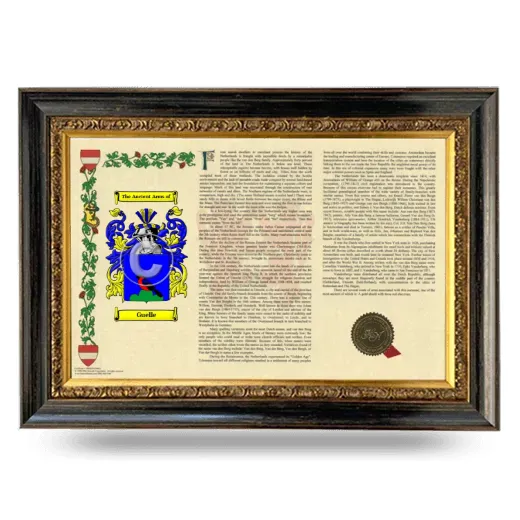 Guelle Armorial Landscape Framed - Heirloom