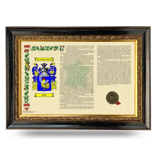 Guet Armorial Landscape Framed - Heirloom