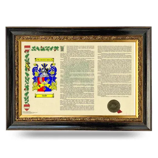 Guilt Armorial Landscape Framed - Heirloom