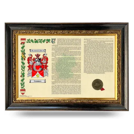 Gummen Armorial Landscape Framed - Heirloom