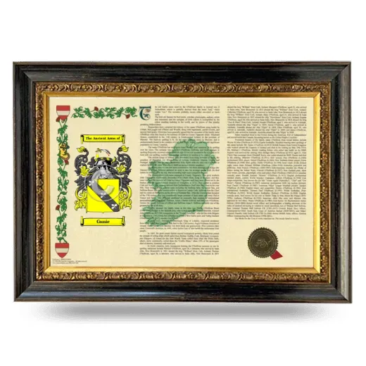 Gunie Armorial Landscape Framed - Heirloom