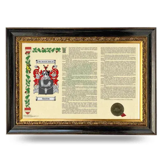 Gunten Armorial Landscape Framed - Heirloom