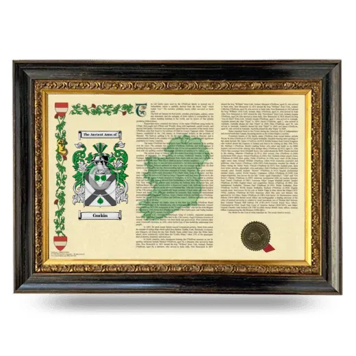 Gurkin Armorial Landscape Framed - Heirloom