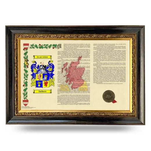 Gutherie Armorial Landscape Framed - Heirloom