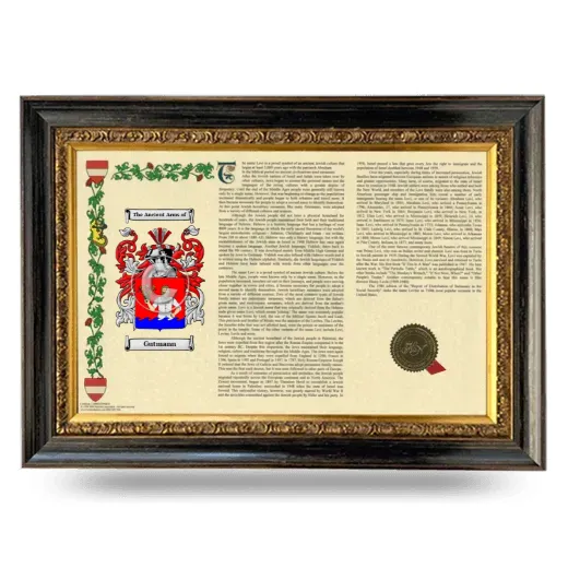 Gutmann Armorial Landscape Framed - Heirloom