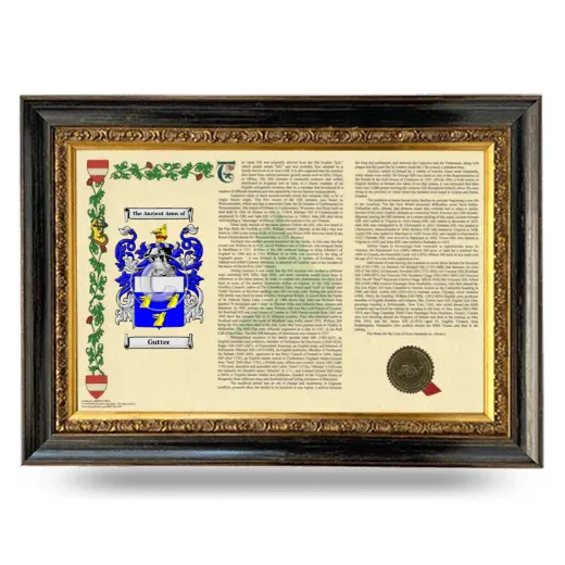 Gutter Armorial Landscape Framed - Heirloom