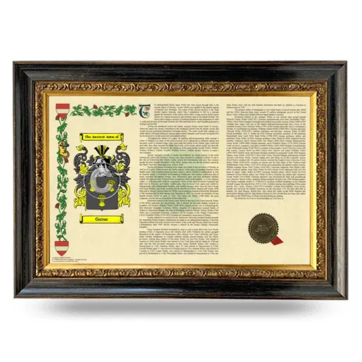 Gutur Armorial Landscape Framed - Heirloom