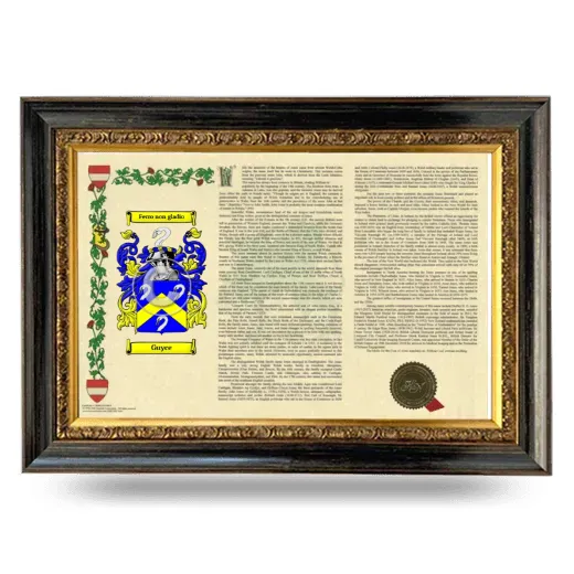 Guyce Armorial Landscape Framed - Heirloom