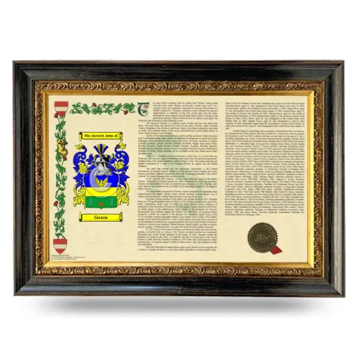 Guzza Armorial Landscape Framed - Heirloom