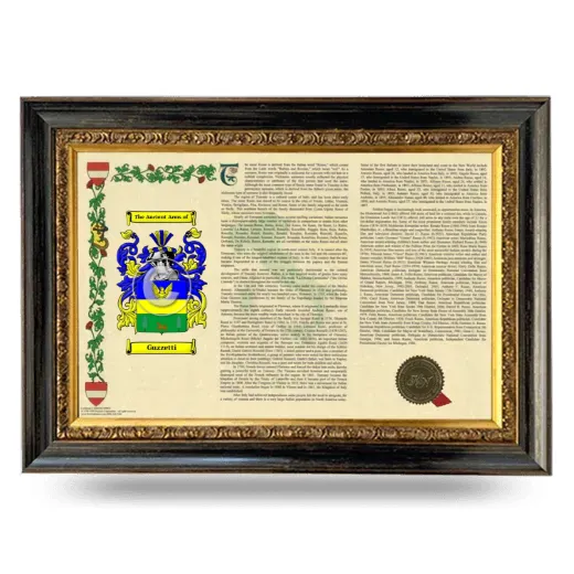 Guzzetti Armorial Landscape Framed - Heirloom