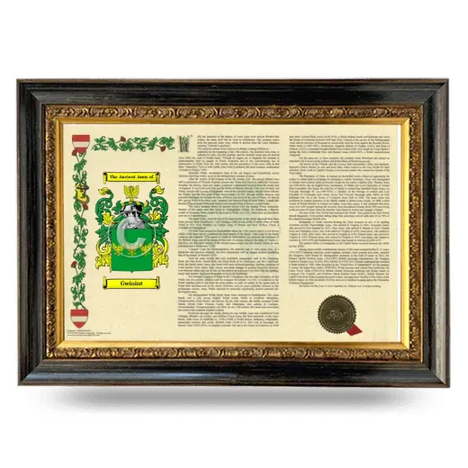 Gwinint Armorial Landscape Framed - Heirloom