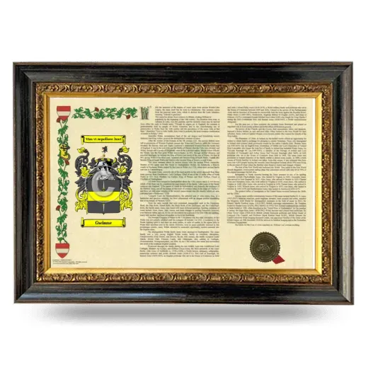 Gwinne Armorial Landscape Framed - Heirloom