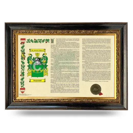 Gwynnind Armorial Landscape Framed - Heirloom