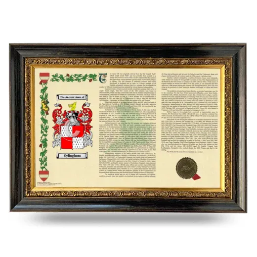 Gylingham Armorial Landscape Framed - Heirloom