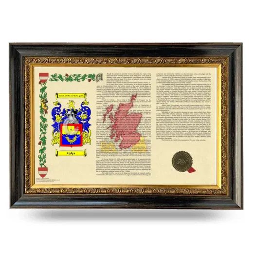 Gylys Armorial Landscape Framed - Heirloom