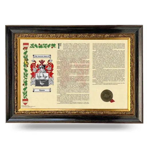 Gysen Armorial Landscape Framed - Heirloom