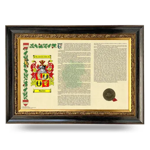 Haaber Armorial Landscape Framed - Heirloom
