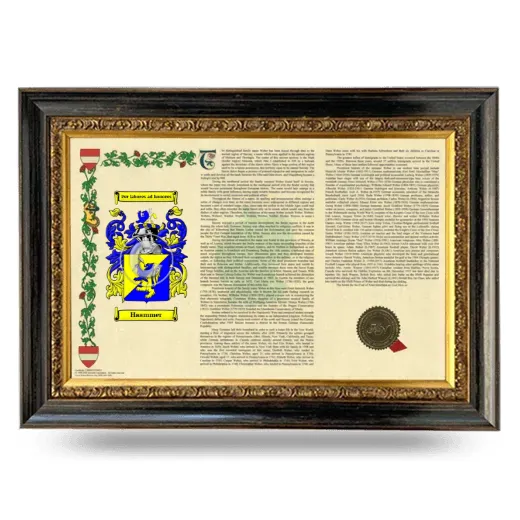 Haammer Armorial Landscape Framed - Heirloom