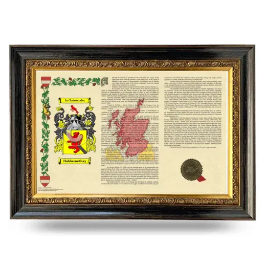 Habbernethay Armorial Landscape Framed - Heirloom