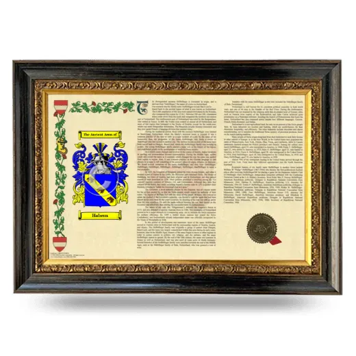Habern Armorial Landscape Framed - Heirloom